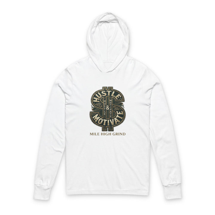 Hustle & Motivate Hooded Long Sleeve Tee — Mile High Grind